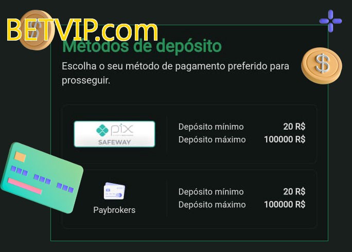 O cassino BETVIP.combet oferece uma grande variedade de métodos de pagamento