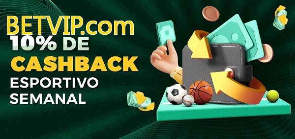 10% de bônus de cashback na BETVIP.com